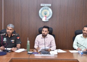 Indian Army Agniveer recruitment rally arrangements at Acharya Nagarjuna University Guntur with synthetic track and floodlights