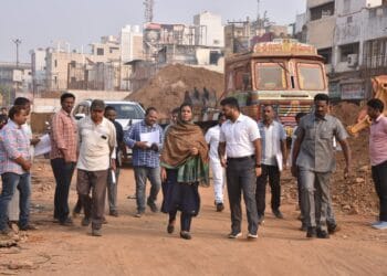 Shankar Vilas ROB construction works inspected by Collector in Guntur
