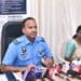 Air Force recruiting officer Wing Commander Sheikh Yakoob Ali addressing media about Agniveer Vayu open recruitment rally at Nagarjuna University in Guntur.