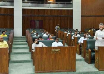 Andhra Pradesh Assembly session discussing Amaravati capital issue