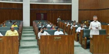 Andhra Pradesh Assembly session discussing Amaravati capital issue