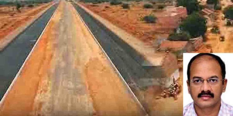 Amaravati capital construction site highlighting CRDA development works and administrative changes