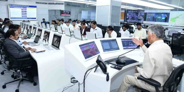 CM Chandrababu Naidu reviewing LPG stock situation in Amaravati