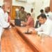 Nellore Collector Himanshu Shukla receiving petitions at Praja Samasya Parishkar Vedika
