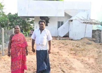 Completed house of Posibabu family with government support in East Godavari