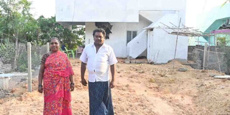 Completed house of Posibabu family with government support in East Godavari
