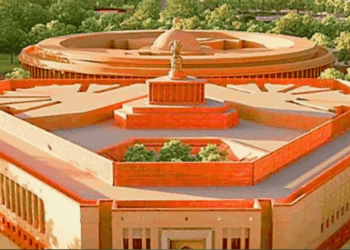 Indian Parliament with discussion on delimitation and seat increase