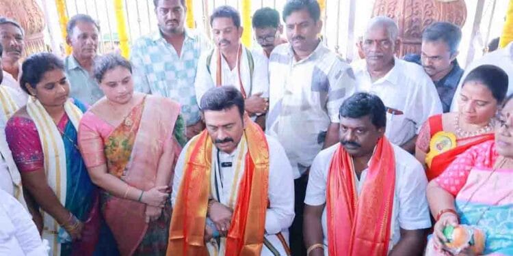 Deputy Speaker Raghu Rama Krishna Raju at Veera Perantallamma Temple Ugadi Celebrations in Velivarru