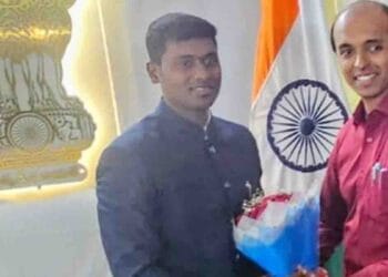 Polavaram Collector Dinesh Kumar addressing officials on tribal development in Rampachodavaram