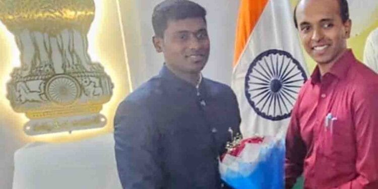 Polavaram Collector Dinesh Kumar addressing officials on tribal development in Rampachodavaram