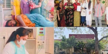 Dr Navya Reddy assisting delivery at Etamukkala PHC in Prakasam district