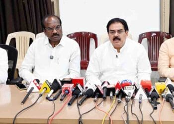 Minister Nadendla Manohar reviewing Eluru district development plans