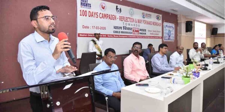 Officials at Guntur conference discussing child marriage eradication