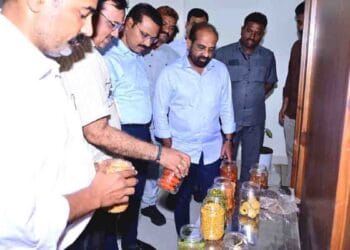 Minister Satya Kumar Yadav reviewing Food Safety Department performance at meeting in Mangalagiri
