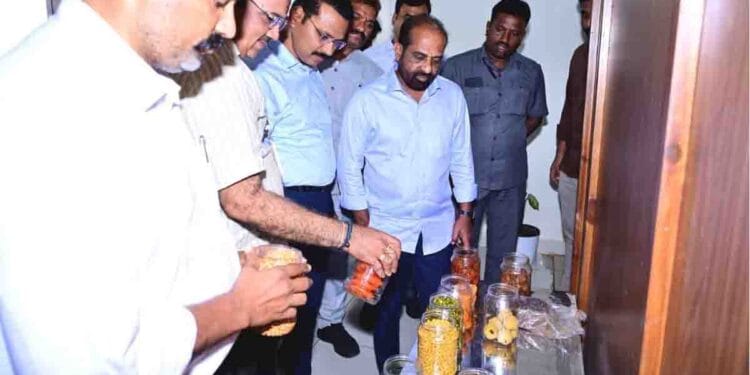 Minister Satya Kumar Yadav reviewing Food Safety Department performance at meeting in Mangalagiri