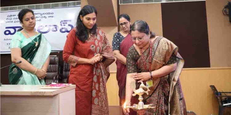 PIB officials conducting VARTALAP workshop in Sangareddy