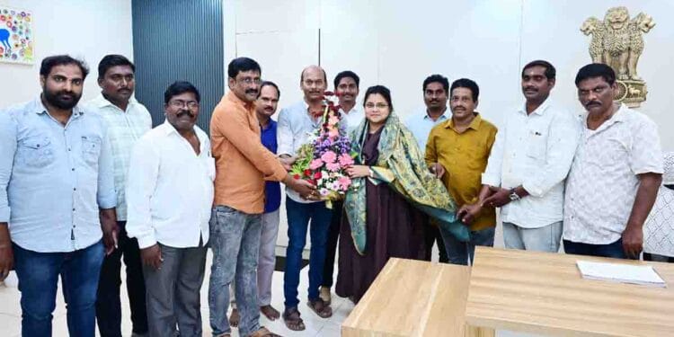 Doctors conducting health check-ups at medical camps for accredited journalists