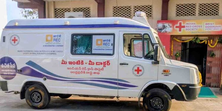 Mobile Medical Unit providing doorstep healthcare services in West Godavari villages