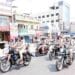 Eluru SP K. Pratap Shiva Kishore flagging off women safety motorcycle rally on International Women’s Day in Eluru