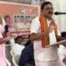 Union Minister Srinivasa Varma addressing NDA leaders during Chalakudy tour