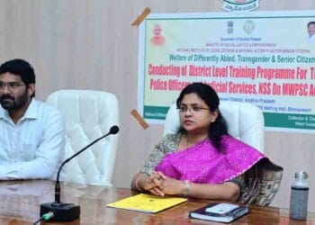 Collector Nagarani speaking on neglecting parents legal action