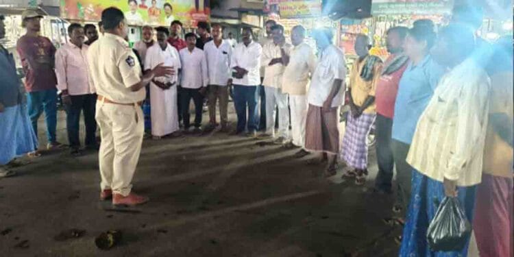 Nellore police conducting a drug awareness program for students in schools and colleges