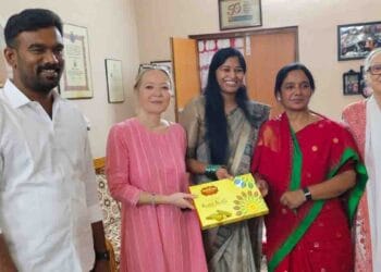Paritala Sunitha addressing party leaders on TDP Foundation Day preparations in Anantapur