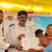 Minister Anam Ramanarayana Reddy distributing new Pattadar Passbooks with government seal and QR code to farmers in Yanamadala village of Chejerla mandal.