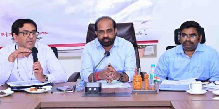 Health Minister Satya Kumar Yadav reviewing Summer Action Plan 2026 with officials in Andhra Pradesh