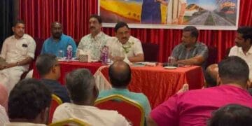 Union Minister Bhupathiraju Srinivasa Varma addressing BJP leaders saying Lotus Will Bloom in Kerala