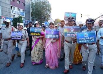 Minister Vangalapudi Anitha at Women Safety Awareness Rally in Vijayawada