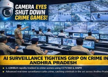 AI Surveillance Policing Andhra Pradesh tracking vehicles through CCTV360 system