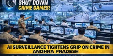 AI Surveillance Policing Andhra Pradesh tracking vehicles through CCTV360 system