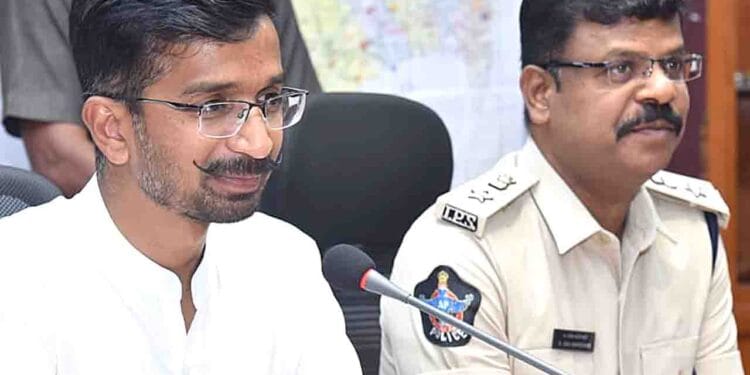 Bapatla ganja control meeting led by Collector Vinod Kumar