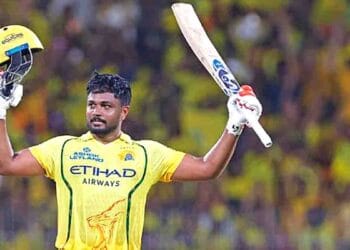 Sanju Samson Century in IPL 2026 match against Delhi Capitals