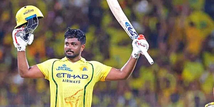 Sanju Samson Century in IPL 2026 match against Delhi Capitals