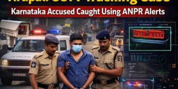 Tirupati CCTV tracking case police arrest accused using ANPR system