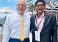 Dr. Pothineni Ramesh Babu and Dr. Ram Manohar presenting Aster Ramesh Hospitals SCCT 2026 research in San Diego.