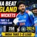 India players celebrate six-wicket victory over England in the first ODI at Edgbaston