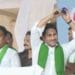 YSRCP chief Y.S. Jagan Mohan Reddy addresses aqua farmers in Bhimavaram