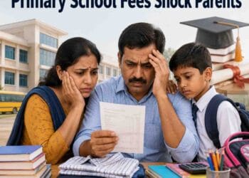 Parents worried after receiving high private school fee receipt in Andhra Pradesh