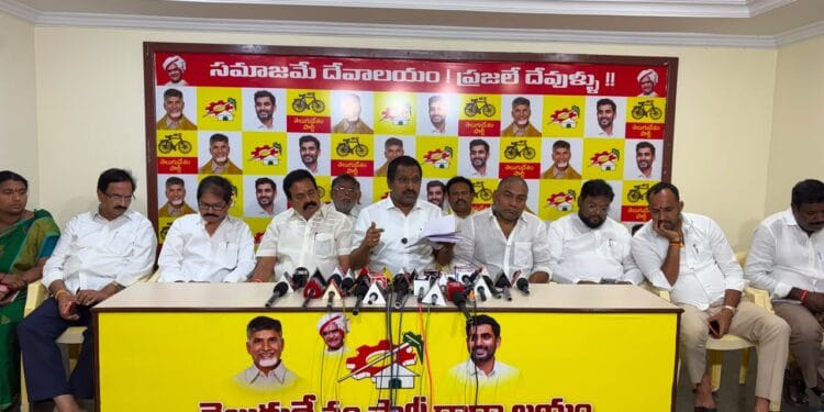 Beeda Ravichandra addresses media on Rayalaseema Lift Irrigation Scheme in Nellore