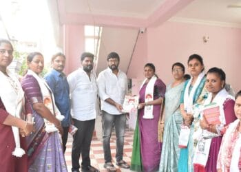 Jana Sena leaders campaigning for alliance candidates in Nellore