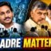Y.S. Jagan Mohan Reddy, Chandrababu Naidu and Nara Lokesh with political party supporters Image title: Political Cadre Matters in Andhra Pradesh